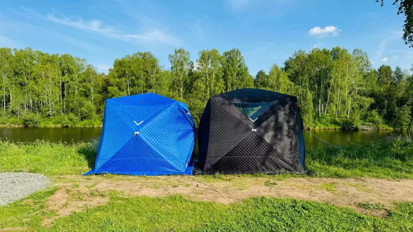 Изображение товара Палатка-баня MORZH Куб XL (синий)