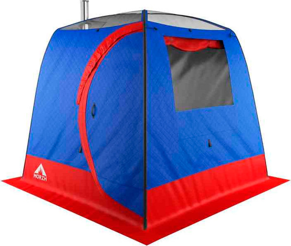 Изображение товара Палатка-баня MORZH Sky Lux 1 окно (синий/красный)