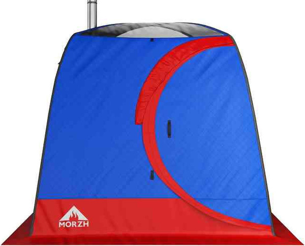 Изображение товара Палатка-баня MORZH Sky Lux 1 окно (синий/красный)