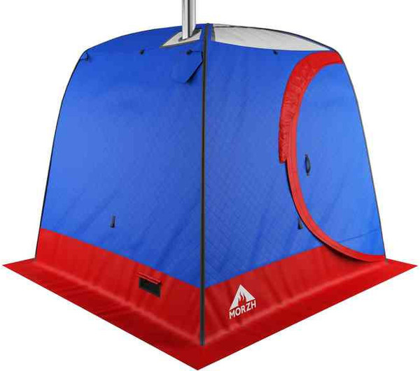 Изображение товара Палатка-баня MORZH Sky Lux 1 окно (синий/красный)
