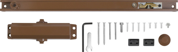 Изображение товара Доводчик с рычагом Аллюр Comfort ДД 168/3-4 AH-C RAL8024 (коричневый)