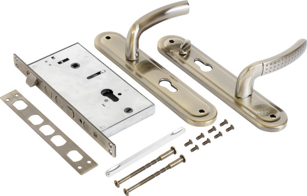 Изображение товара Замок врезной БУЛАТ Альфа ЗВ 4-4B.60.80.01.01-R без ц/м ЗВ4-0526R (бронза)