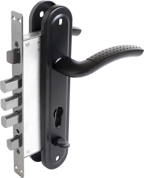 Изображение товара Замок врезной БУЛАТ Альфа ЗВ 4-4B.60.80.01.03-L без ц/м ЗВ4-0526L (черный)