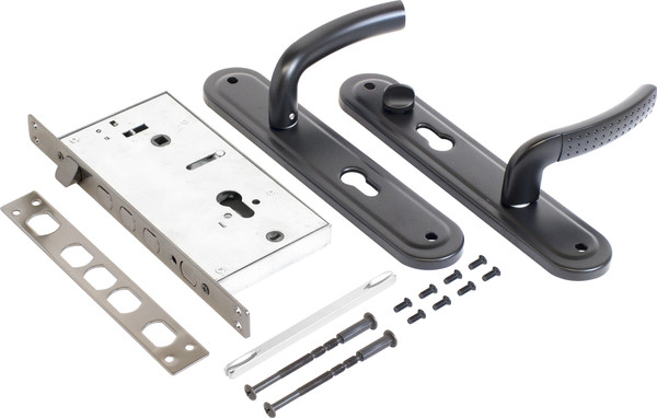 Изображение товара Замок врезной БУЛАТ Альфа ЗВ 4-4B.60.80.01.03-R без ц/м ЗВ4-0526R (черный)