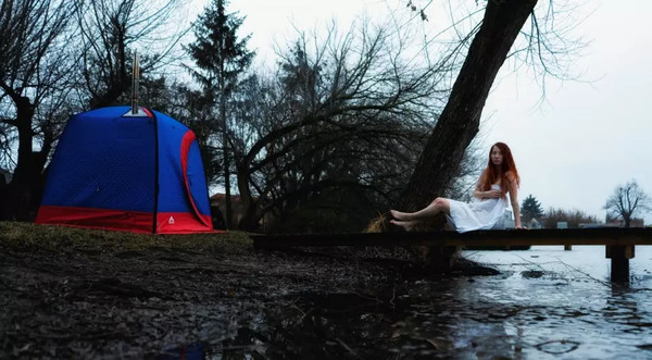 Изображение товара Палатка-баня MORZH XL Lux (синий/красный)