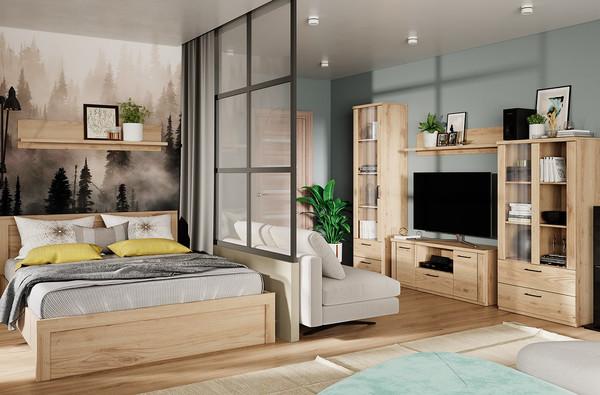 Изображение товара Тумба Anrex Doorset RTV 2D1SN (дуб наварра)