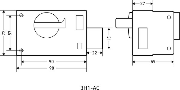 Изображение товара Замок накладной Аллюр ЗН2-АС