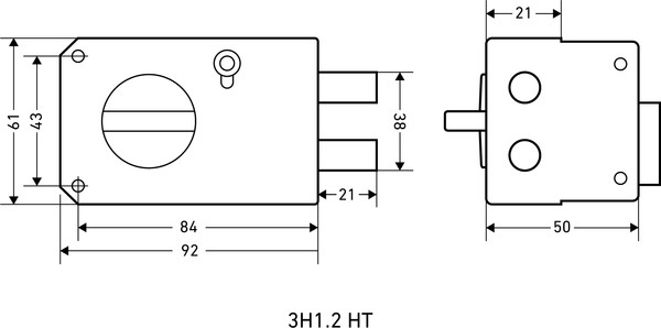 Изображение товара Замок накладной Аллюр ЗН1.2 НТ