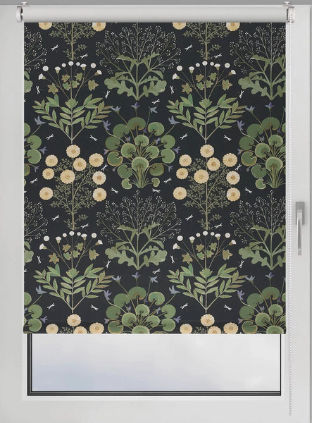 Изображение товара Рулонная штора Franc Gardiner Blackout Print Черный чай 65x160 / 9403218835 (черный)