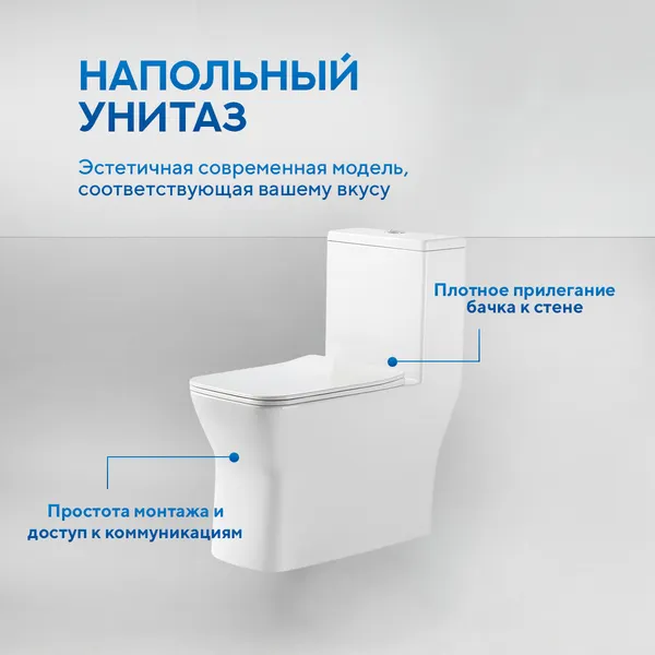 Изображение товара Унитаз напольный Amore di Mare M608 (моноблок)