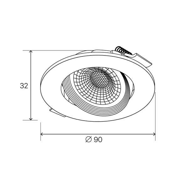 Изображение товара Точечный светильник LuminArte LDL01-7W-R-4К