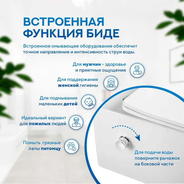 Изображение товара Унитаз напольный Amore di Mare N900X Tronto Bidet (с функцией биде)