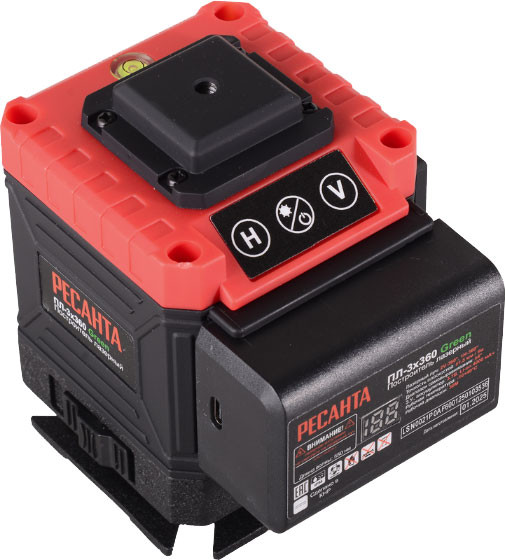 Изображение товара Лазерный уровень Ресанта ПЛ-3Х360 Green (61/10/546)