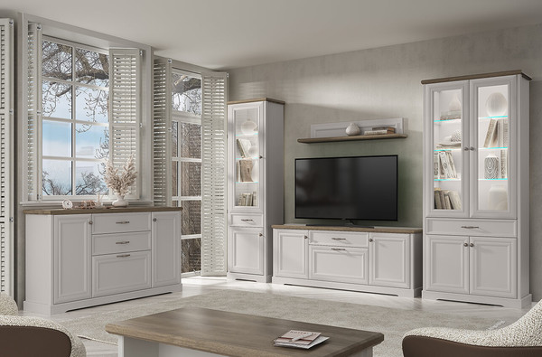 Изображение товара Тумба Anrex Toscana New RTV 3D1S (персидский жемчуг/каньон)