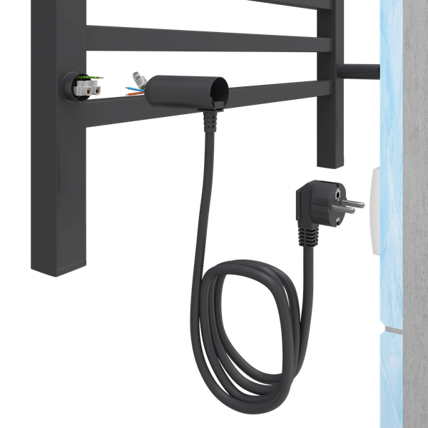 Изображение товара Полотенцесушитель электрический Terminus Ватикан П8 500х800 (quick touch, графит)