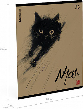 Изображение товара Тетрадь Erich Krause Blur Cat / 63286 (36л, клетка)