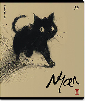 Изображение товара Тетрадь Erich Krause Blur Cat / 63286 (36л, клетка)