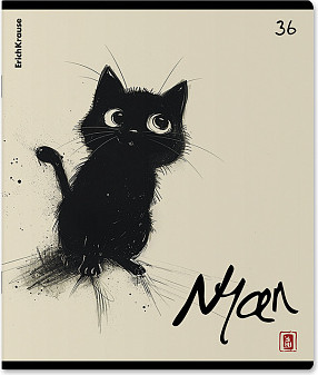 Изображение товара Тетрадь Erich Krause Blur Cat / 63286 (36л, клетка)