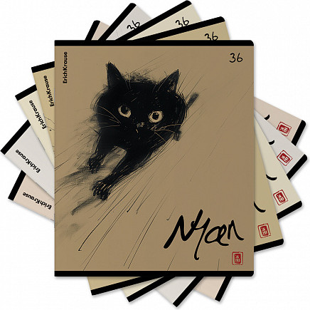 Изображение товара Тетрадь Erich Krause Blur Cat / 63286 (36л, клетка)