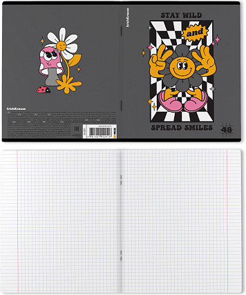 Изображение товара Тетрадь Erich Krause Positive Vibe / 54251 (48л, клетка)