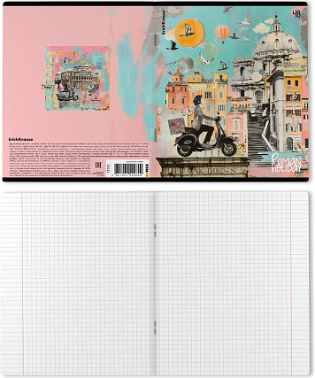 Изображение товара Тетрадь Erich Krause Roman Holiday / 52960 (48л, клетка)