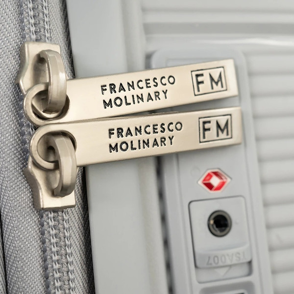 Изображение товара Чемодан на колесах Francesco Molinary 344-209/2-20SLV (серебристый)