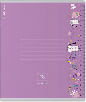 Изображение товара Тетрадь Erich Krause Ruler Magic / 63265 (18л, линейка)