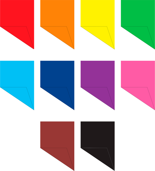 Изображение товара Набор цветной бумаги Erich Krause Road Beast двусторонняя на клею / 63619 (10цв)