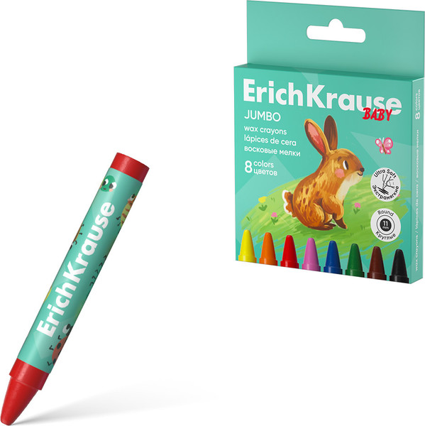 Изображение товара Восковые мелки Erich Krause Baby Jumbo / 62942 (8цв)