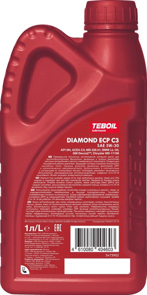 Изображение товара Моторное масло Teboil Diamond ECP C3 5W30 / 3453873 (1л)