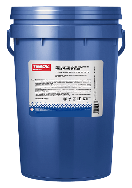 Изображение товара Индустриальное масло Teboil Pressure Oil 220 / 3465100 (17кг)