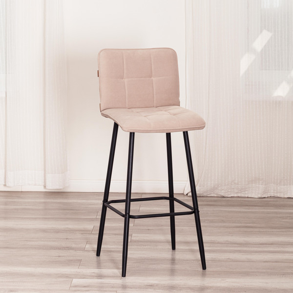 Изображение товара Стул барный Tetchair Bari (велюр/бежевый)