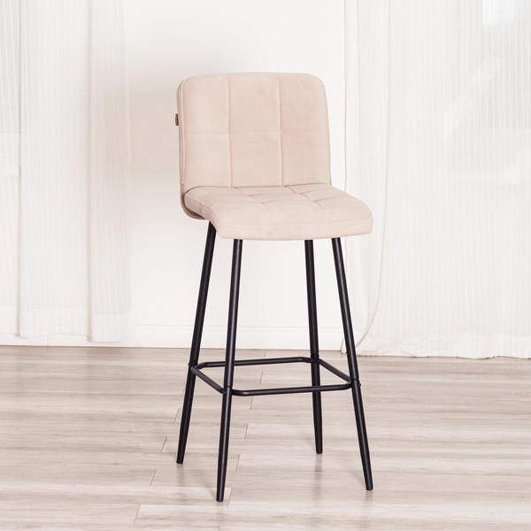 Изображение товара Стул барный Tetchair Medeo (велюр/бежевый)