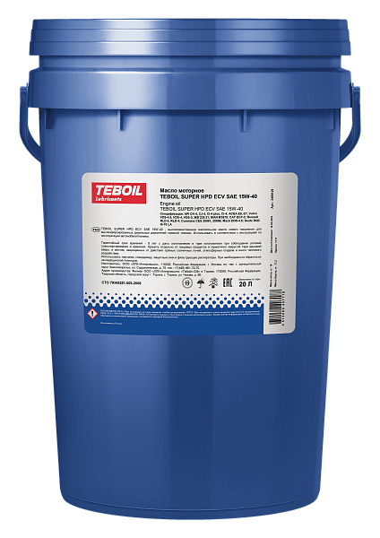 Изображение товара Моторное масло Teboil Super HPD ECV 15W40 / 3468129 (16кг)