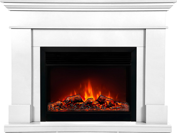 Изображение товара Каминокомплект Смолком California  Mb/Jup/Sym26 Moonblaze Deluxe-S Bl Lt (бьянко белый)