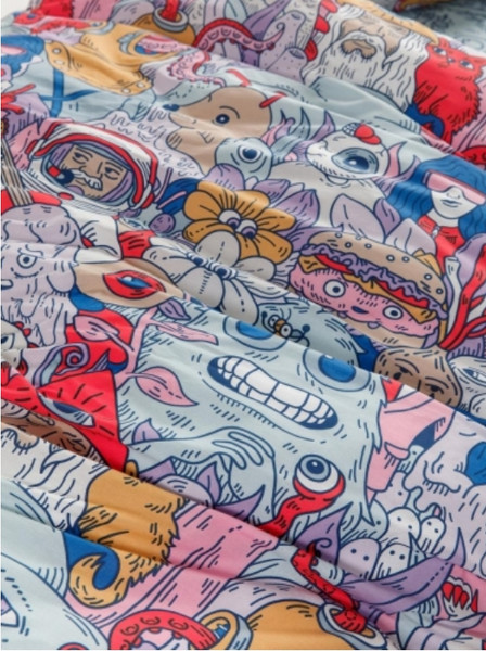 Изображение товара Комплект постельного белья Wake me Wake Дудлики 1.5сп 50x70 / 70708-1+70709-1