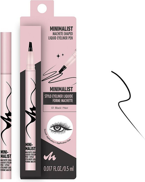 Изображение товара Подводка для глаз жидкая Miniso Minimalist Machete-Shaped 9861 (01 Black)