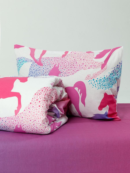 Изображение товара Комплект постельного белья Wake me Wake Лошадки 1.5сп 70x70 / 70955-1+70895-2