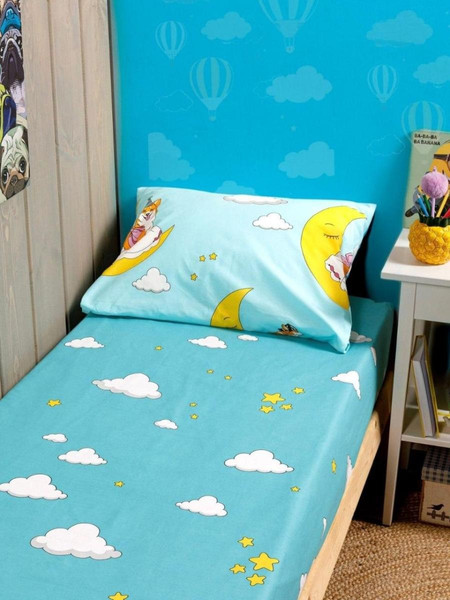 Изображение товара Комплект постельного белья Wake me Wake Лучший друг 1.5сп 70x70 / 70704-1+70705-1