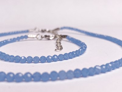 Изображение товара Кольцо Wolves Кошачий глаз Двойное 5358 (р.23-24, голубой)