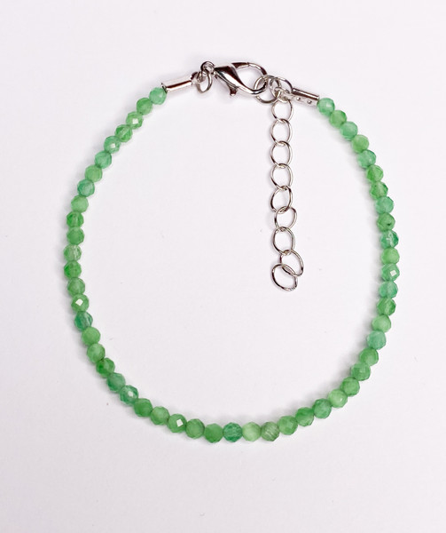 Изображение товара Браслет на ногу Wolves Кошачий глаз 5338 (р.23-28, зеленый)