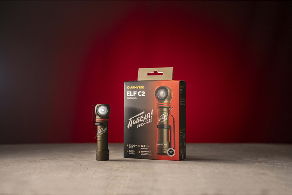 Изображение товара Фонарь Armytek Elf C2 Победа / F05103CP (белый)