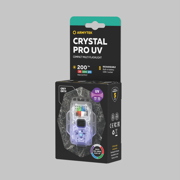 Изображение товара Фонарь Armytek Crystal Pro UV Grey / F10301GUV
