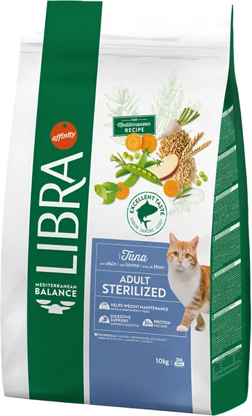 Изображение товара Сухой корм для кошек Libra Cat для стерилизованных с тунцом (10кг)