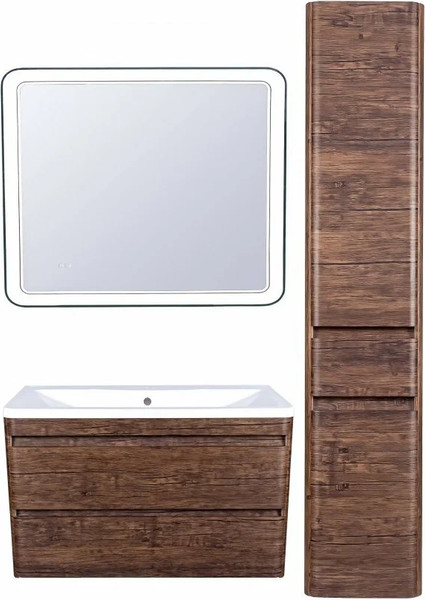 Изображение товара Зеркало Symbolite Атлантика 90x70 (с подсветкой и часами)