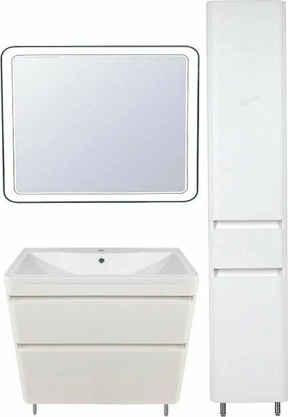 Изображение товара Зеркало Symbolite Атлантика 90x70 (с подсветкой и часами)