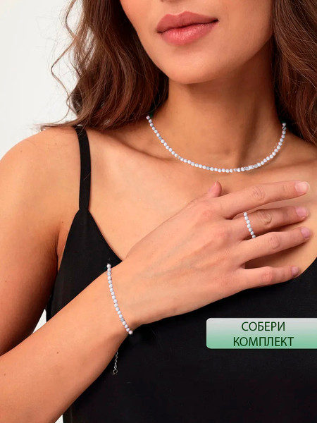 Изображение товара Кольцо Wolves Кахолонг Двойное 5289 (р.22-23)