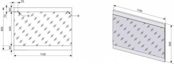 Изображение товара Зеркало Symbolite Даллас 110 Люкс (белый)