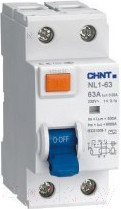 Изображение товара Дифференциальный автомат Chint NXBLE-63Y 1P+N 25A 30mA AС С 4.5kA / 105544