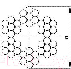 Изображение товара Канат грузовой ЕКТ B002191 (10м, бухта)